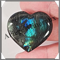 LABRADORITE - Coeur - 16 grammes - 38x34x9 mm - R003