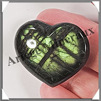 LABRADORITE - Coeur - 18 grammes - 38x34x11 mm - R004