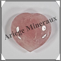 QUARTZ ROSE - Coeur - 27 grammes - 38x37x14 mm - R002