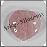 QUARTZ ROSE - Coeur - 27 grammes - 39x37x13 mm - R003