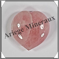 QUARTZ ROSE - Coeur - 43 grammes - 43x42x17 mm - R005