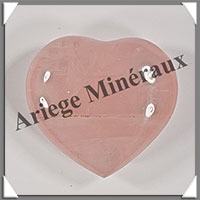 QUARTZ ROSE - Coeur - 57 grammes - 46x43x21 mm - R009