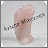 QUARTZ ROSE - Ange - 75x55x30 mm - 115 grammes - A002