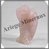 QUARTZ ROSE - Ange - 75x55x30 mm - 115 grammes - A002