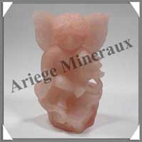 QUARTZ ROSE - Angelot - 100 mm - 150 grammes - C001