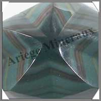 OBSIDIENNE Oeil Cleste - ETOILE - 95x55x25 mm - 129 grammes - P001
