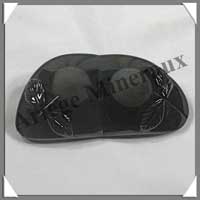 OBSIDIENNE Oeil Cleste - Double FLEUR - 85 mm - 87 grammes - A007