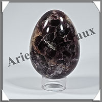 AMETHYSTE (Chevron) - Oeuf - 70x50 mm - 250 grammes - Y001