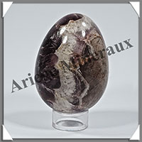 AMETHYSTE (Chevron) - Oeuf - 70x50 mm - 250 grammes - Y001