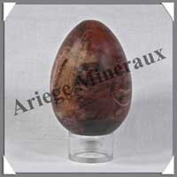 BOIS FOSSILE - Oeuf - 85 mm - 370 grammes - R002