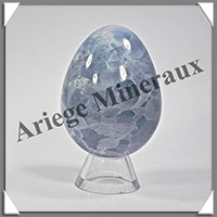 CALCITE Bleue - Oeuf - 65 mm - 218 grammes - R010