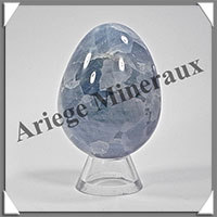 CALCITE Bleue - Oeuf - 65 mm - 218 grammes - R010