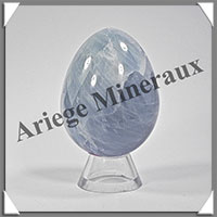 CALCITE Bleue - Oeuf - 64 mm - 211 grammes - R012