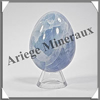CALCITE Bleue - Oeuf - 64 mm - 211 grammes - R012