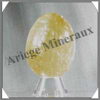 CALCITE JAUNE - Oeuf - 55 mm - 170 grammes - C001
