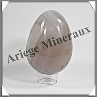 CALCEDOINE - Oeuf - 79x58 mm - 376 grammes - Y001