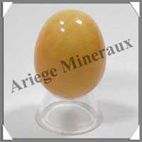 CALCITE ORANGE - Oeuf - 45 mm - 75 grammes - C001