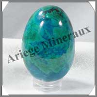 CHRYSOCOLLE-MALACHITE - Oeuf - 42 mm - 56 grammes - A001