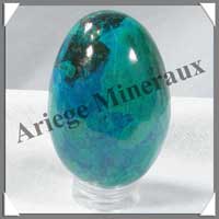 CHRYSOCOLLE-MALACHITE - Oeuf - 42 mm - 56 grammes - A001