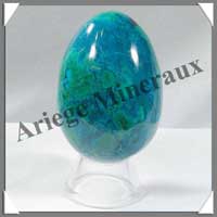 CHRYSOCOLLE-MALACHITE - Oeuf - 60 mm - 154 grammes - A002