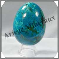 CHRYSOCOLLE-MALACHITE - Oeuf - 65 mm - 272 grammes - A003