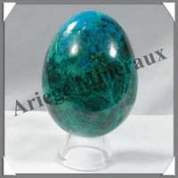 CHRYSOCOLLE-MALACHITE - Oeuf - 65 mm - 272 grammes - A003