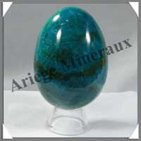 CHRYSOCOLLE-MALACHITE - Oeuf - 70 mm - 318 grammes - A004