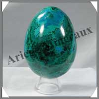 CHRYSOCOLLE-MALACHITE - Oeuf - 78 mm - 396 grammes - A006