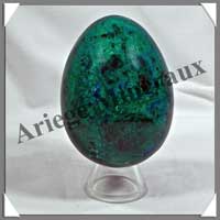 CHRYSOCOLLE-MALACHITE - Oeuf - 80 mm - 355 grammes - A007