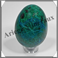 CHRYSOCOLLE-MALACHITE - Oeuf - 75 mm - 355 grammes - A008