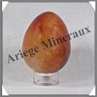 CORNALINE - Oeuf - 60 mm - 190 grammes - R004