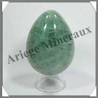 FLUORITE Verte - Oeuf - 66 mm - 250 grammes - R001