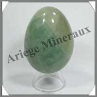 FLUORITE Verte - Oeuf - 64 mm - 220 grammes - R002
