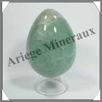 FLUORITE Verte - Oeuf - 65 mm - 220 grammes - R003