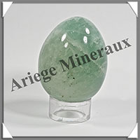 FLUORITE Verte - Oeuf - 51x41 mm - 143 grammes - Y001