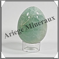 FLUORITE Verte - Oeuf - 51x41 mm - 143 grammes - Y001