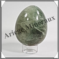 FLUORITE Verte - Oeuf - 65x53 mm - 287 grammes - Y002