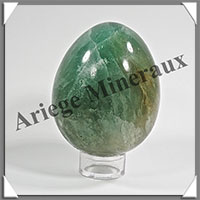 FLUORITE Verte - Oeuf - 71x53 mm - 380 grammes - Y003