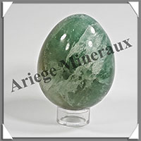 FLUORITE Verte - Oeuf - 71x53 mm - 380 grammes - Y003