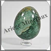 FLUORITE Verte - Oeuf - 70x57 mm - 396 grammes - Y004