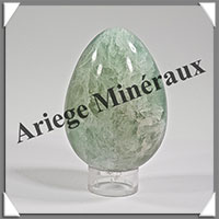 FLUORITE Verte - Oeuf - 70x50 mm - 290 grammes - Y010