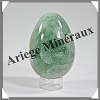 FLUORITE Verte - Oeuf - 70x50 mm - 290 grammes - Y010