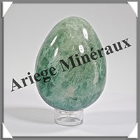 FLUORITE Verte - Oeuf - 79x61 mm - 470 grammes - Y011