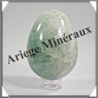 FLUORITE Verte - Oeuf - 84x62 mm - 525 grammes - Y012