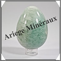 FLUORITE Verte - Oeuf - 84x62 mm - 525 grammes - Y012
