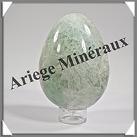 FLUORITE Verte - Oeuf - 84x62 mm - 525 grammes - Y012