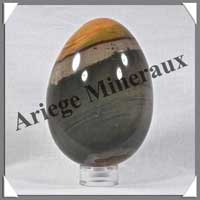 JASPE MULTICOLORE - Oeuf - 97 mm - 650 grammes - R002