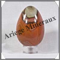JASPE MULTICOLORE - Oeuf - 68 mm - 210 grammes - R004