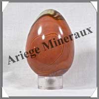 JASPE MULTICOLORE - Oeuf - 68 mm - 210 grammes - R004