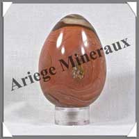 JASPE MULTICOLORE - Oeuf - 68 mm - 210 grammes - R004